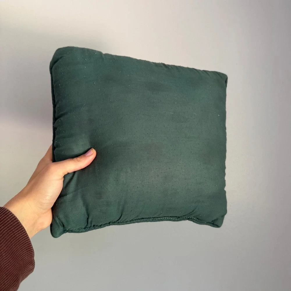 Vintage Golf Tapestry Throw Pillow Argyle Border Green Decorative Cushion 10x10
